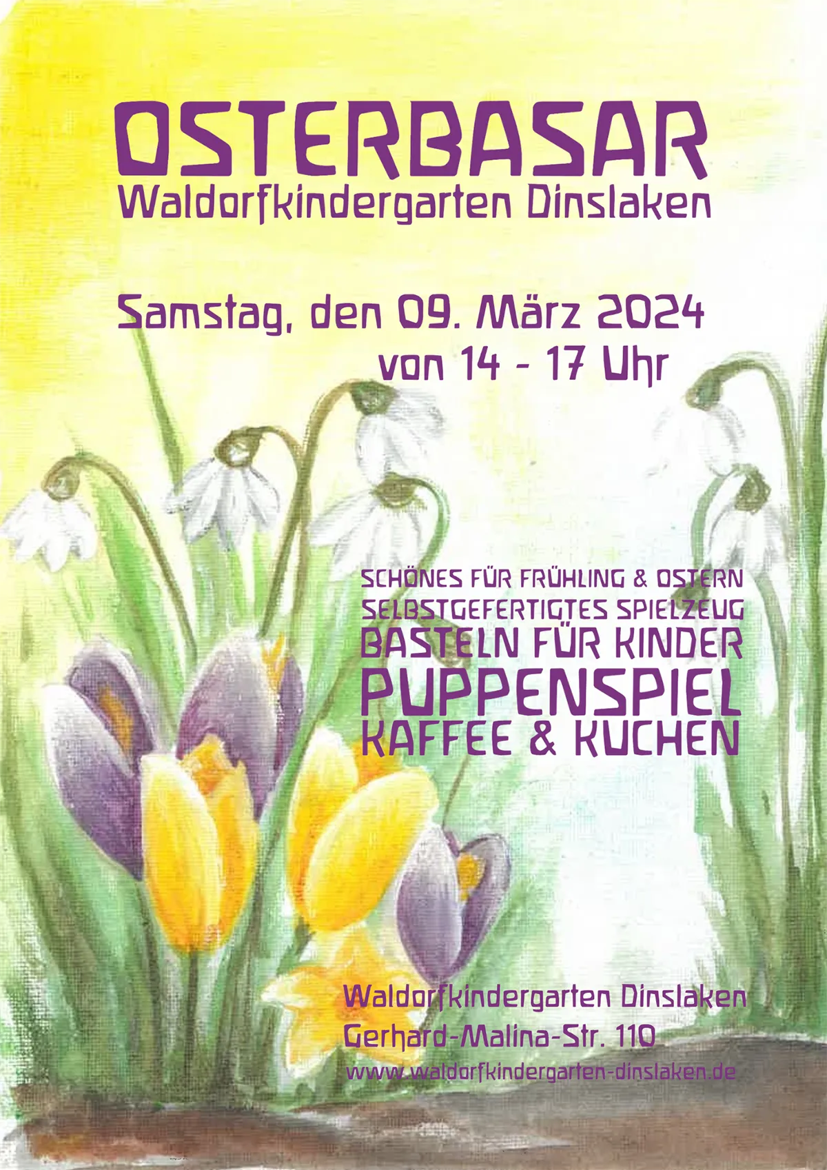 Waldorfkindergarten Dinslaken Osterbasar 2024